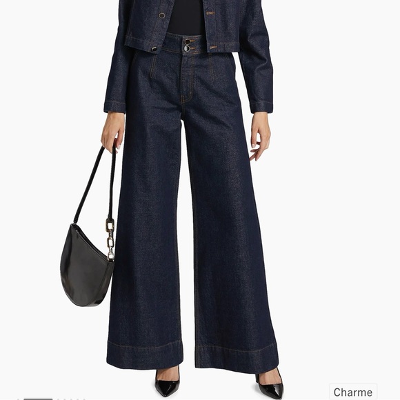 Derek Lam 10 Crosby Mille High Rise Wide Leg Jeans in Charme,All Products : American Fashion Style Bags On Sale